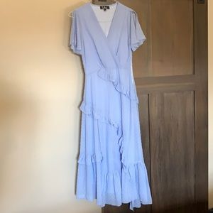 Swiss dot midi dress